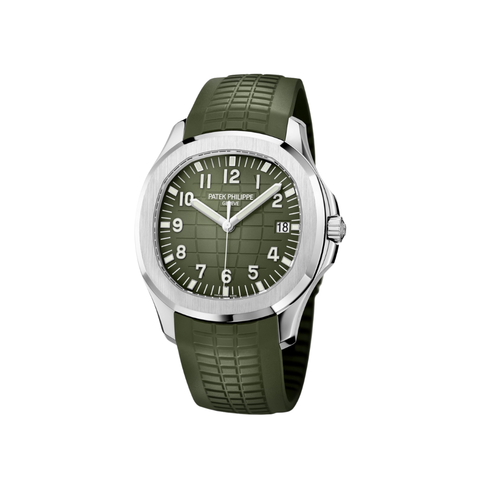 Patek Philippe Aquanaut Jumbo Date, Sweep Seconds, 18k White Gold, 42,2 mm, Ref# 5168G-010 - Image 3