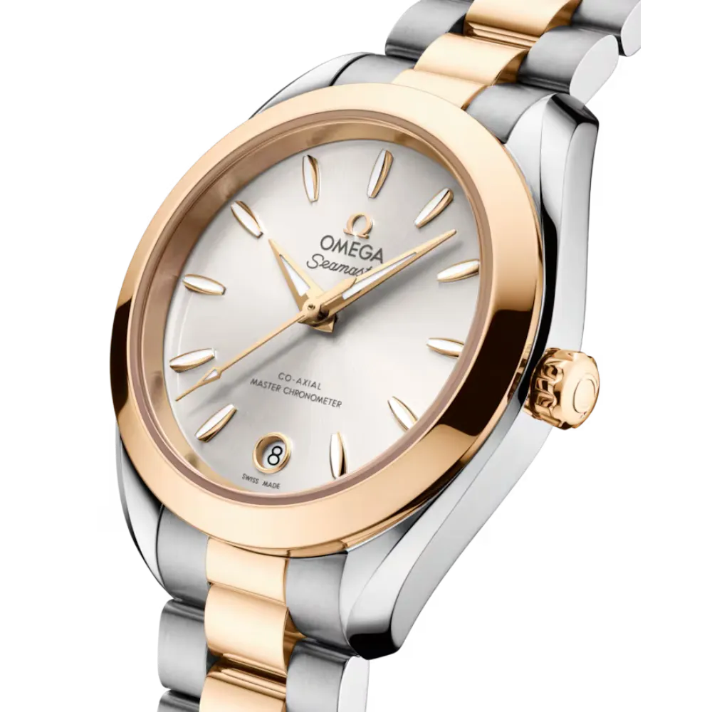 Seamaster Aqua Terra 150M 30 mm, steel ‑ Moonshine gold on steel ‑ Moonshine gold Ref. 220.20.30.20.02.001 - Image 5