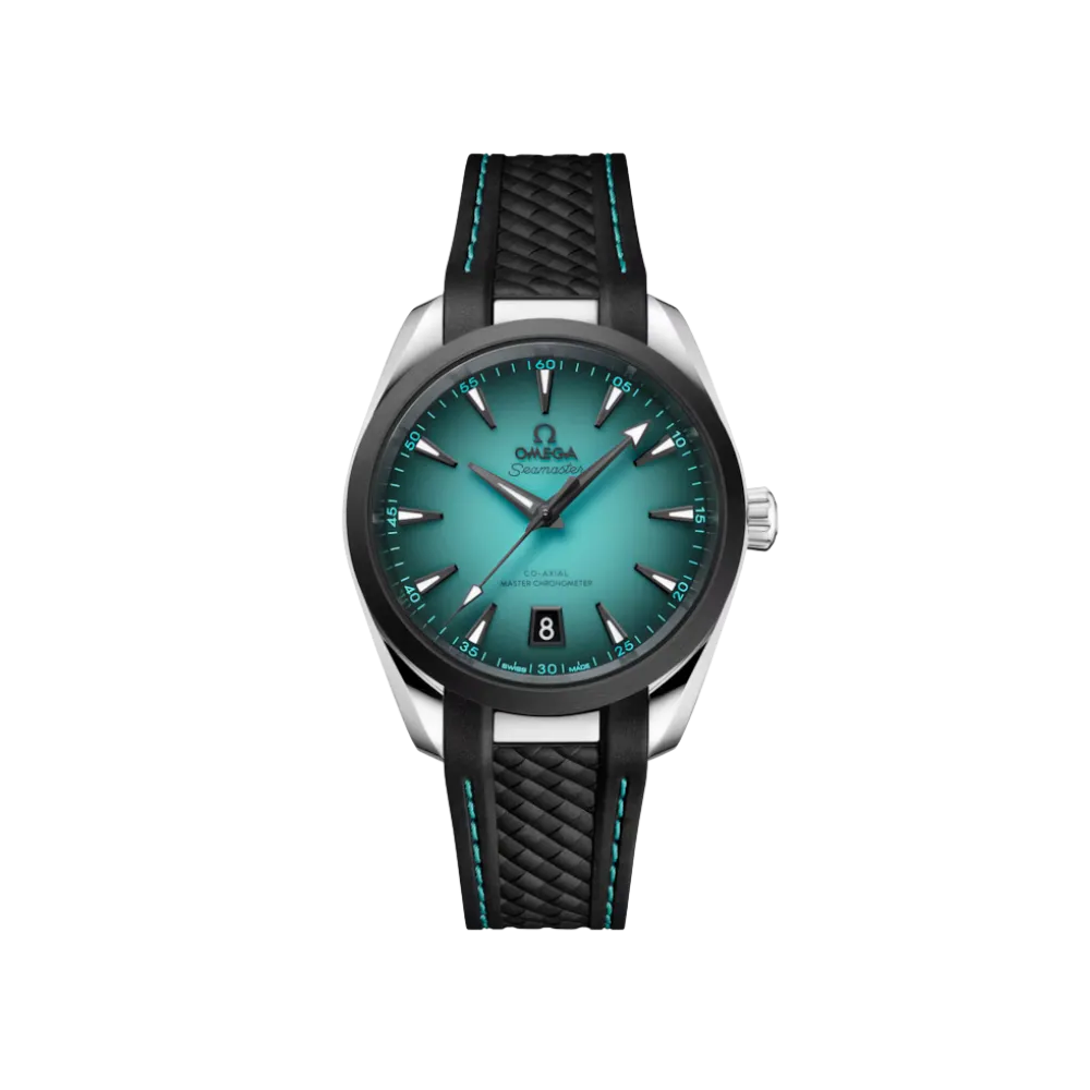 Seamaster Aqua Terra 150M 38 mm, steel on rubber strap Ref. 220.32.38.20.03.001