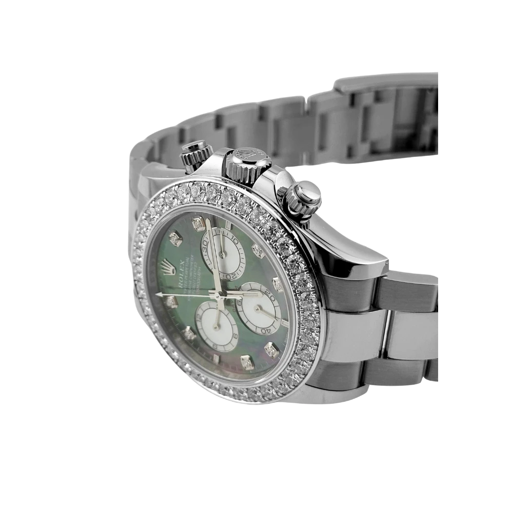 Rolex Daytona 126579RBR White Gold Mother of Pearl Diamond Dial Diamond Bezel (2024) - Image 8